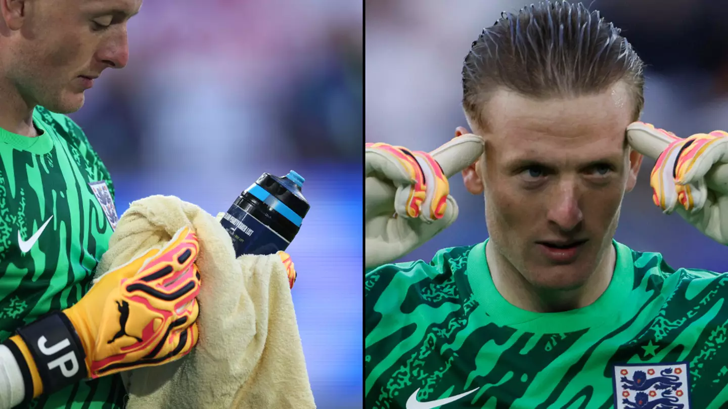 Exactly what was written on Jordan Pickford’s water bottle cheat sheet in yesterday’s game