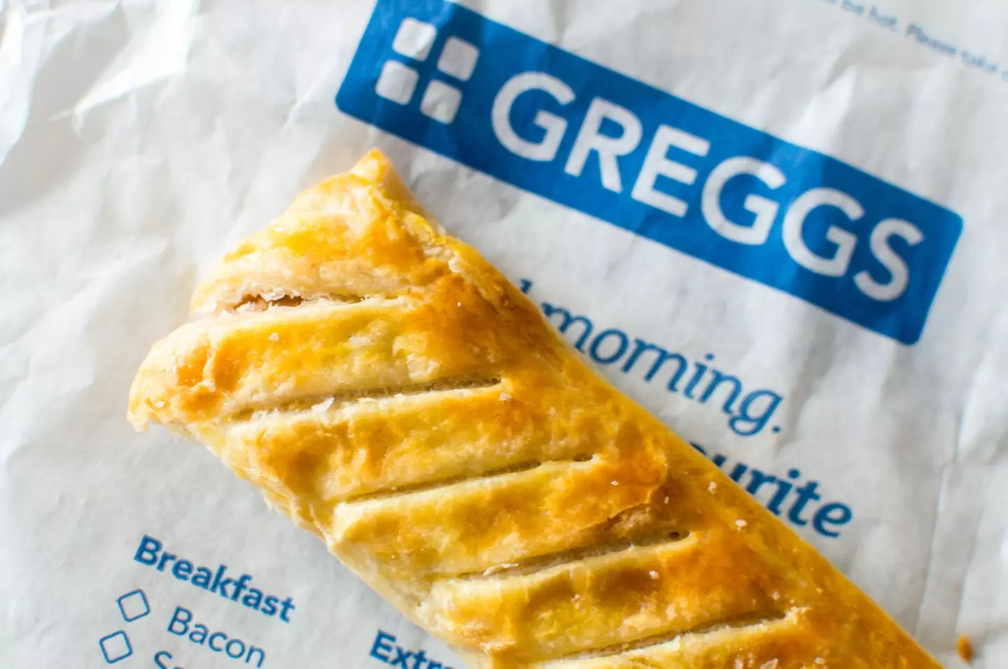 The hot food at Greggs is technically not hot food, they don't keep it warm at the counter.
