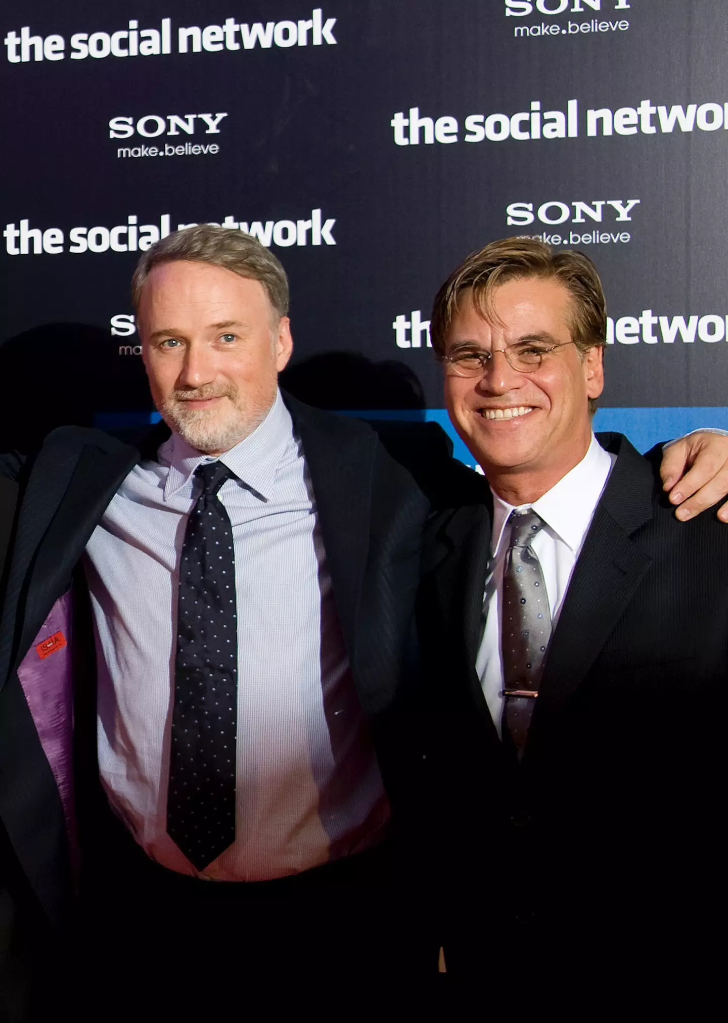 Sorkin and Fincher worked together on The Social Network but will not be linking up again (Stephane Cardinale - Corbis via Getty Images)