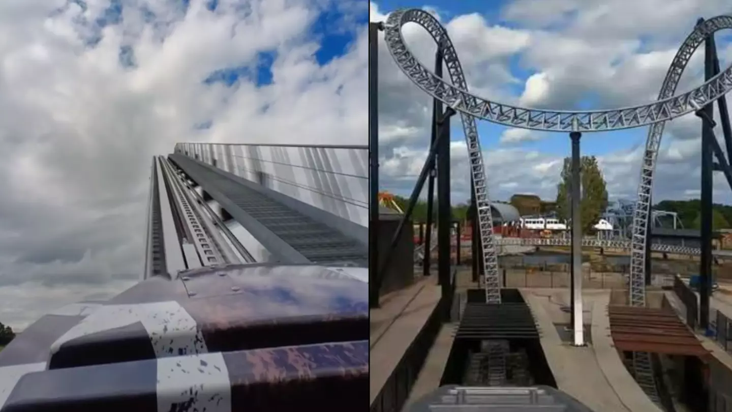 UK's Newest Roller Coaster Opened This Week Has World Record-Equalling 10 Inversions