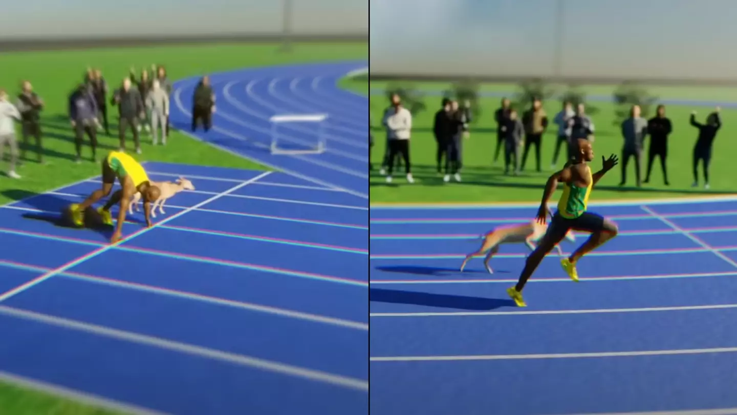 Mindblowing simulation shows what would happen in race between Usain Bolt and world's fastest dog