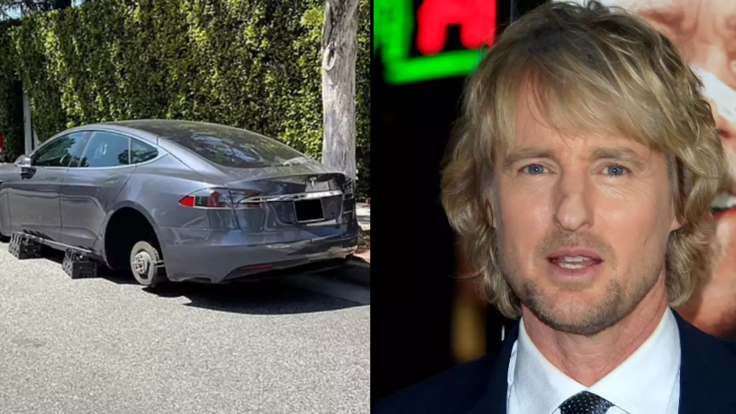 Owen Wilson's Tyres And Rims Stolen Off His Tesla Parked Outside Home