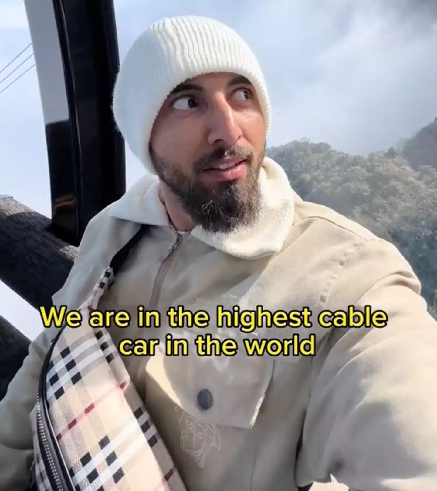 A group of tourists were trapped in a cable car for hours.