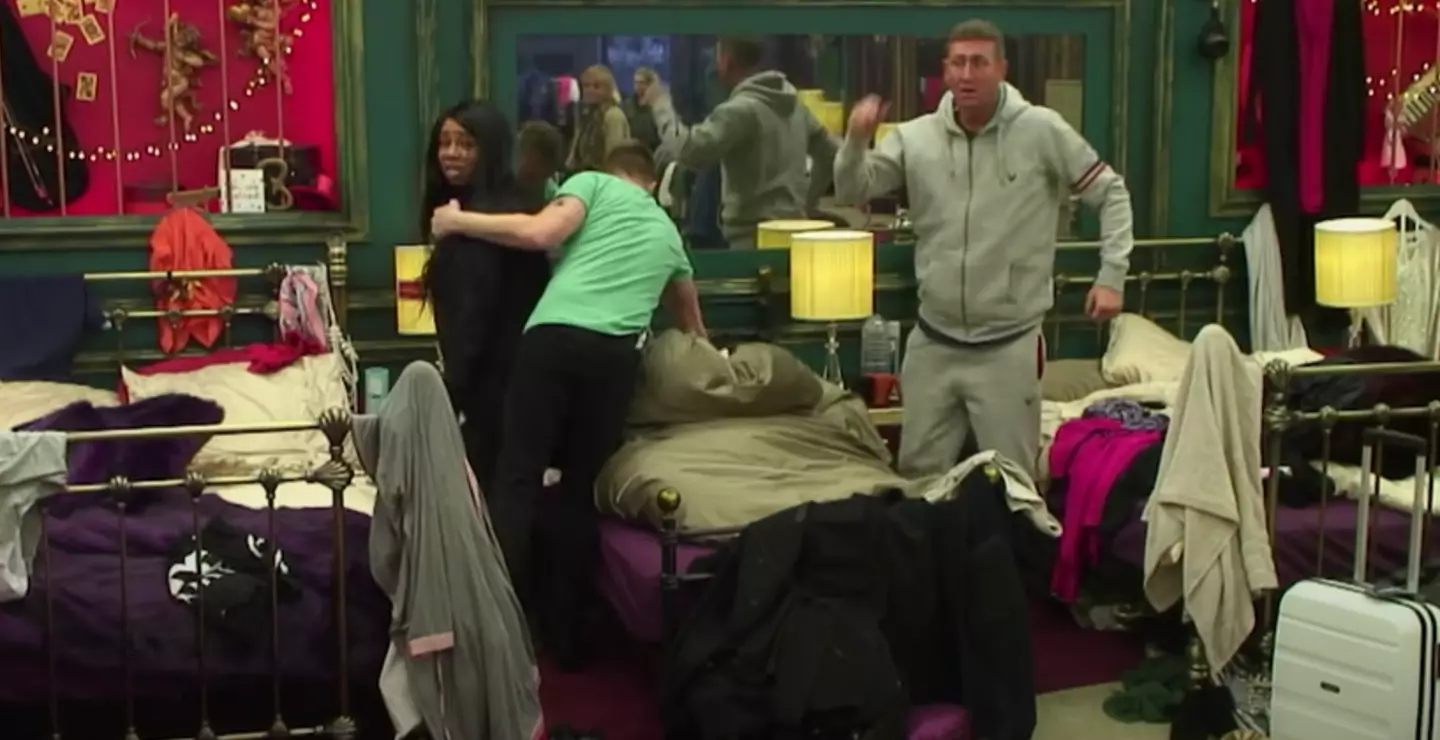 The moment played out in front of the BB cameras.