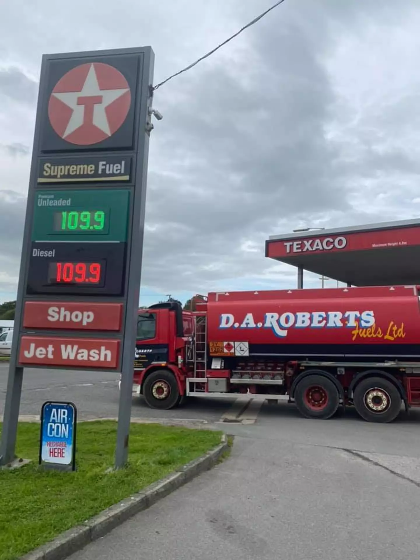 This week, owner Dave Roberts was selling fuel for around 20p less than the UK average.