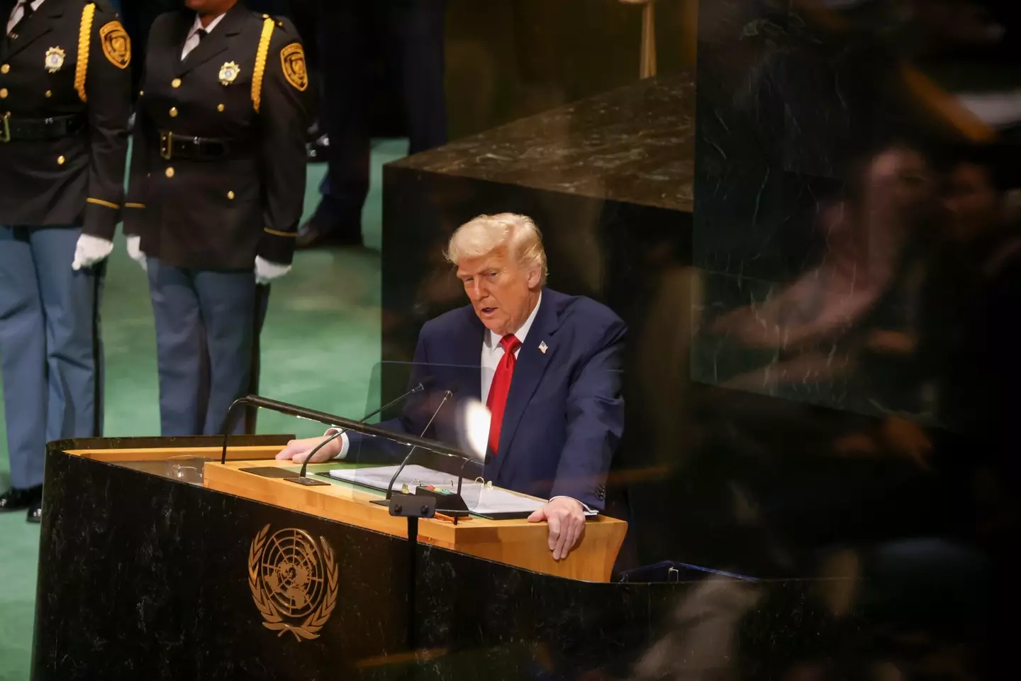 He addressed the United Nations General Assembly. (Michael Nagle/Bloomberg via Getty Images)