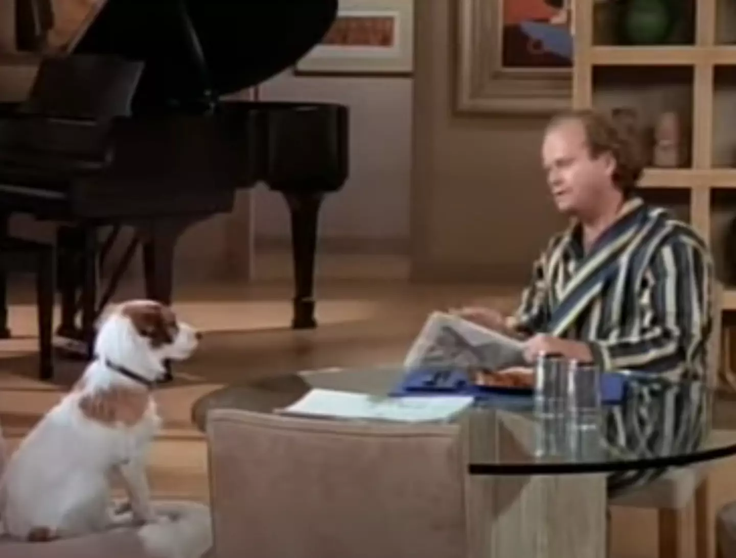 The human is probably getting paid more, but the dog doesn't have to learn any lines. (NBC)