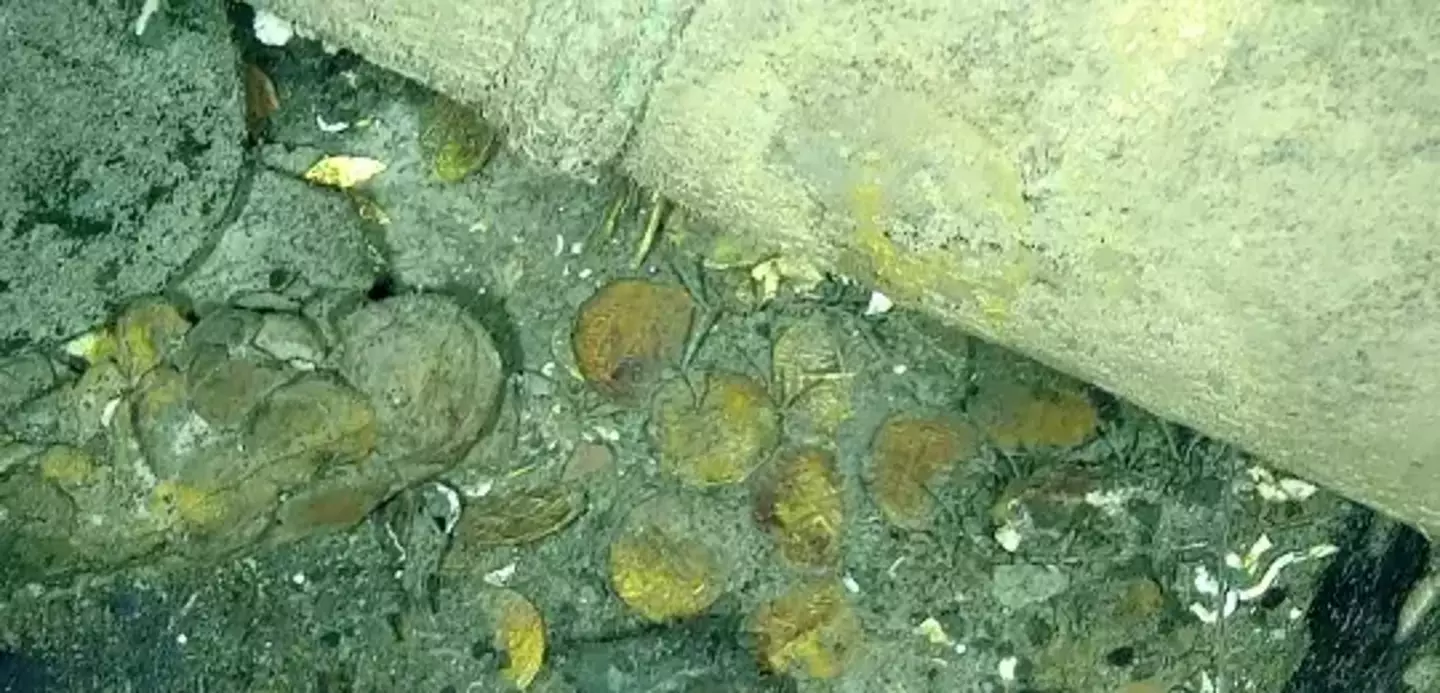 There is thought to be a lot of treasure among the wreckage.