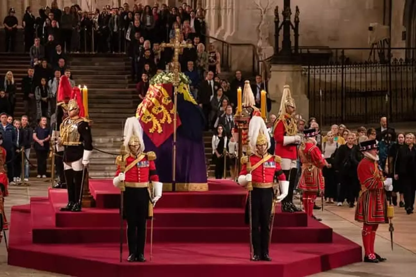 An estimated quarter of a million people visited the Queen's coffin.