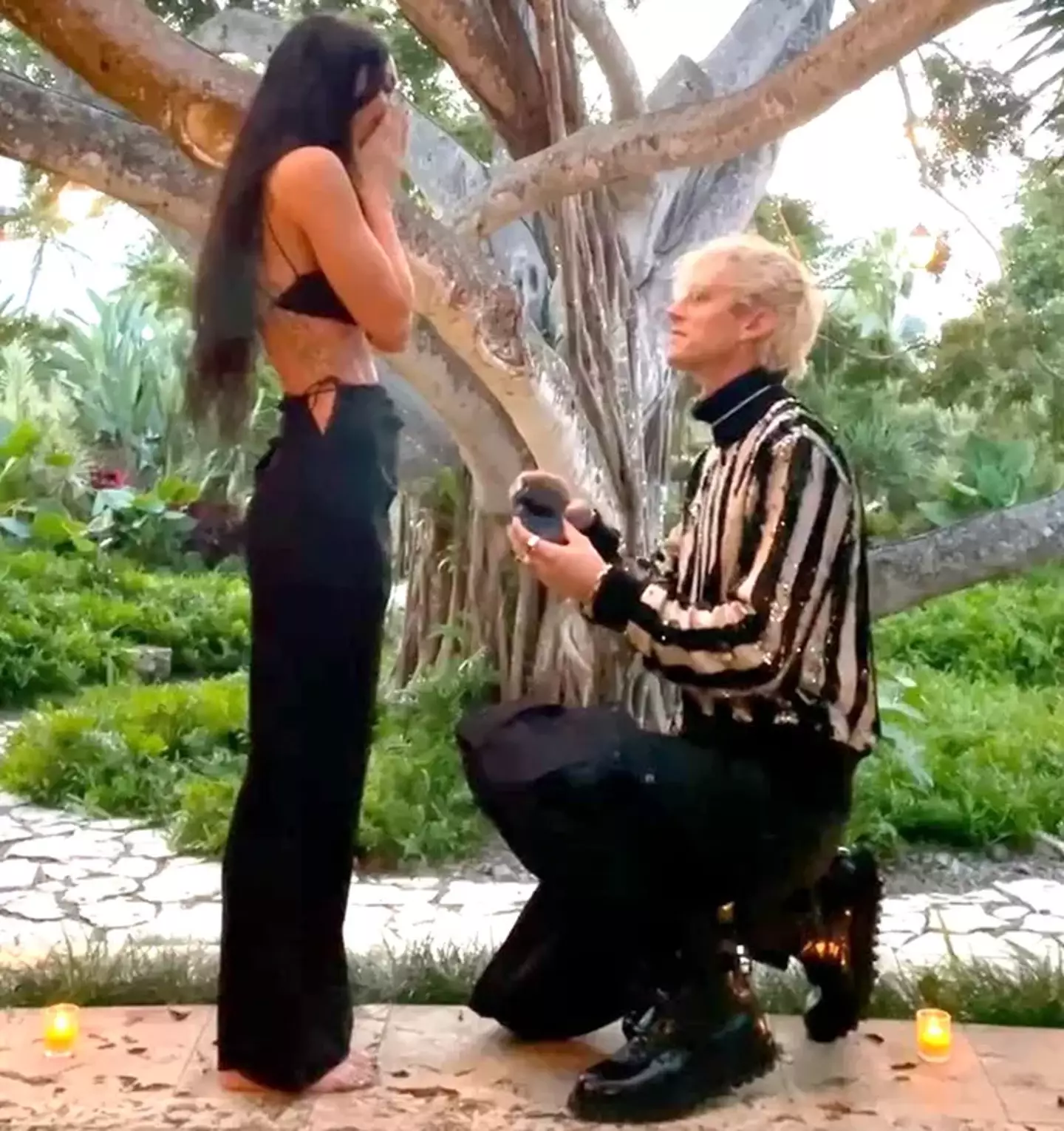 Their engagement also gave an insight into their 'ritual'. (Instagram/meganfox)