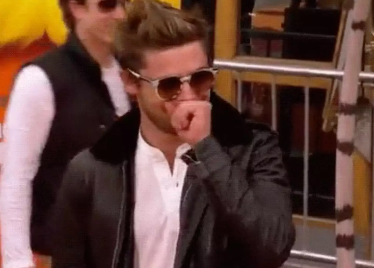 Zac Efron was clearly embarrassed by his condom conundrum.
