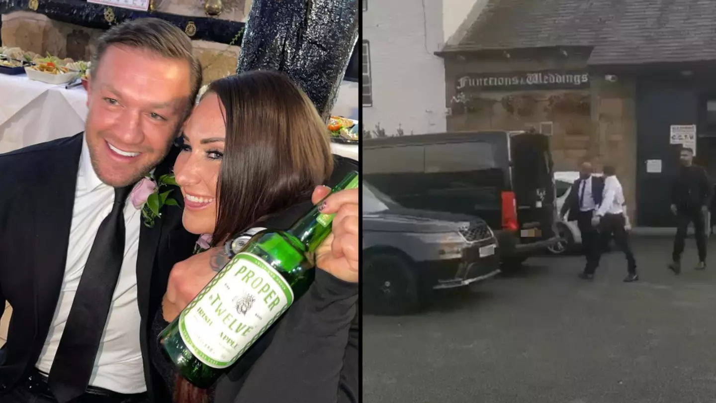 Conor McGregor frantically makes getaway from Merseyside pub after aunt's funeral