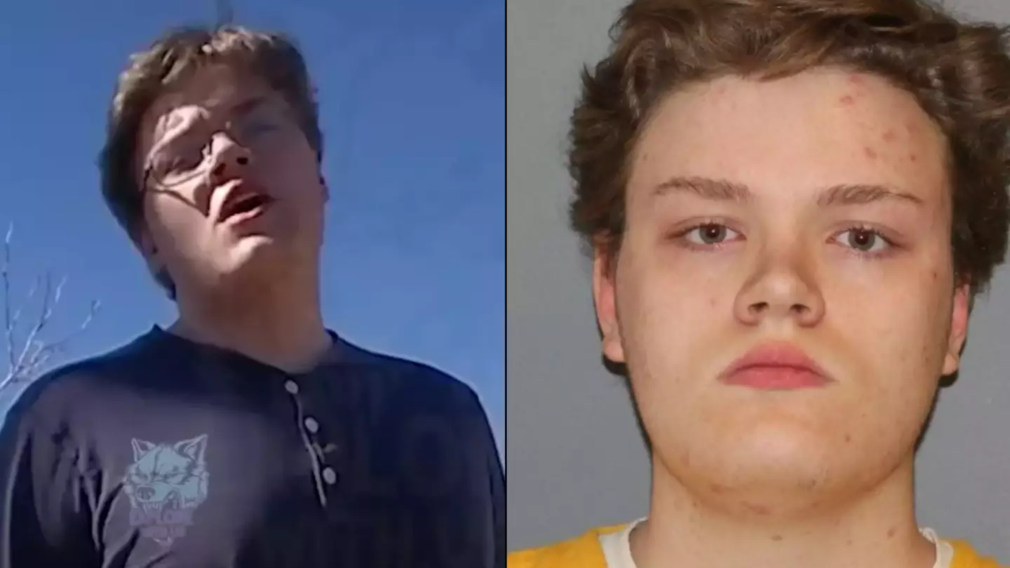 Chilling moment teenager admitted to having a man's severed head and hands in bedroom caught on police body camera