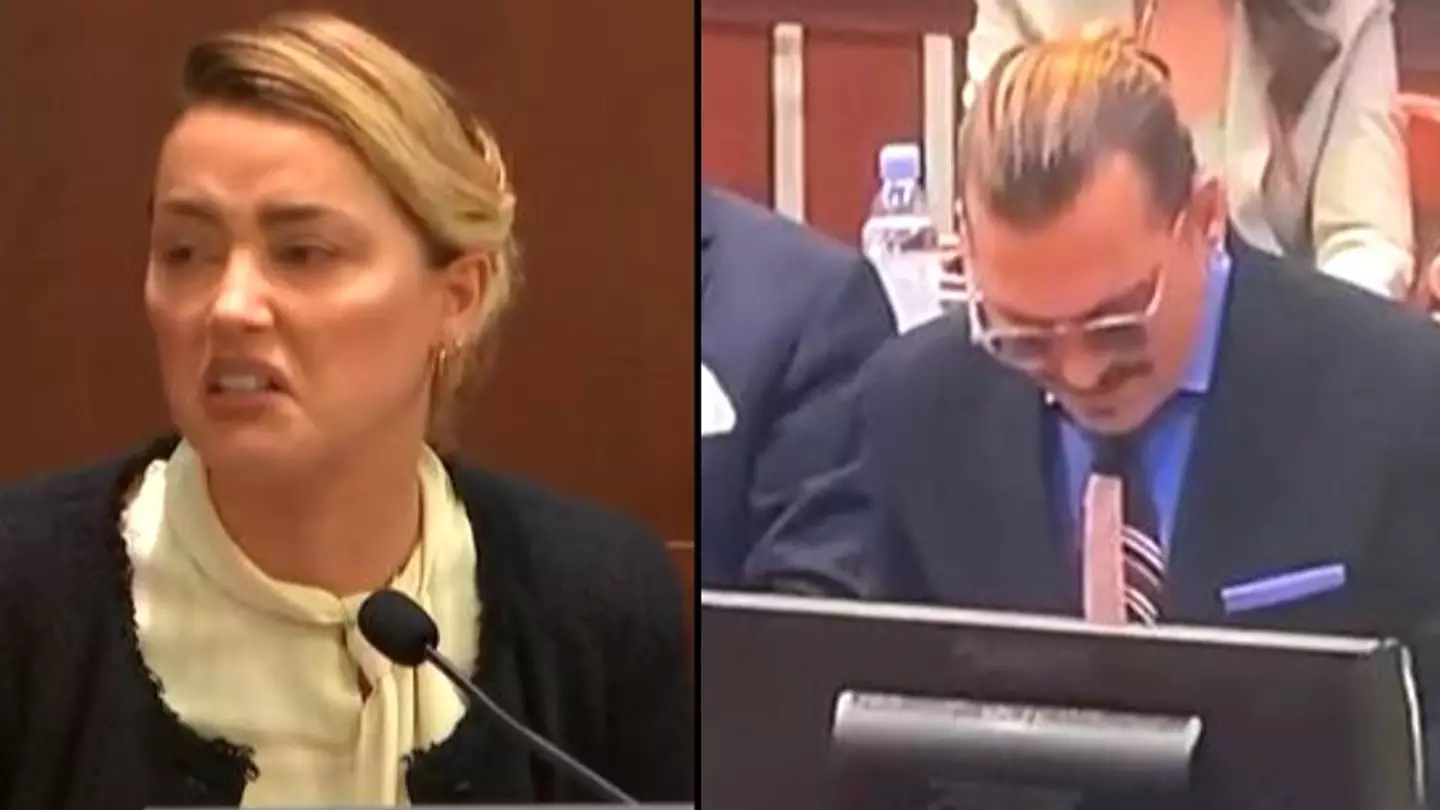 Johnny Depp Laughs As Amber Heard Says His Breath Stunk Of Weed And Alcohol