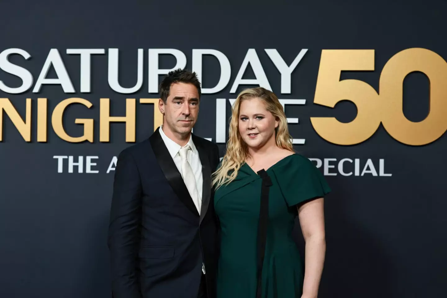 Schumer and Fischer were at the SNL 50th anniversary show (Dimitrios Kambouris/Getty Images)