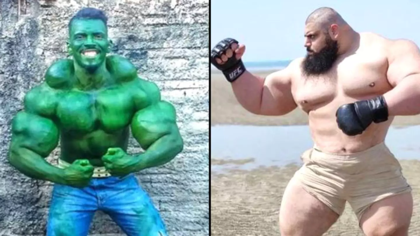 Iranian Hulk Was Challenged To Monster Boxing Fight By Rival Brazilian Incredible Hulk