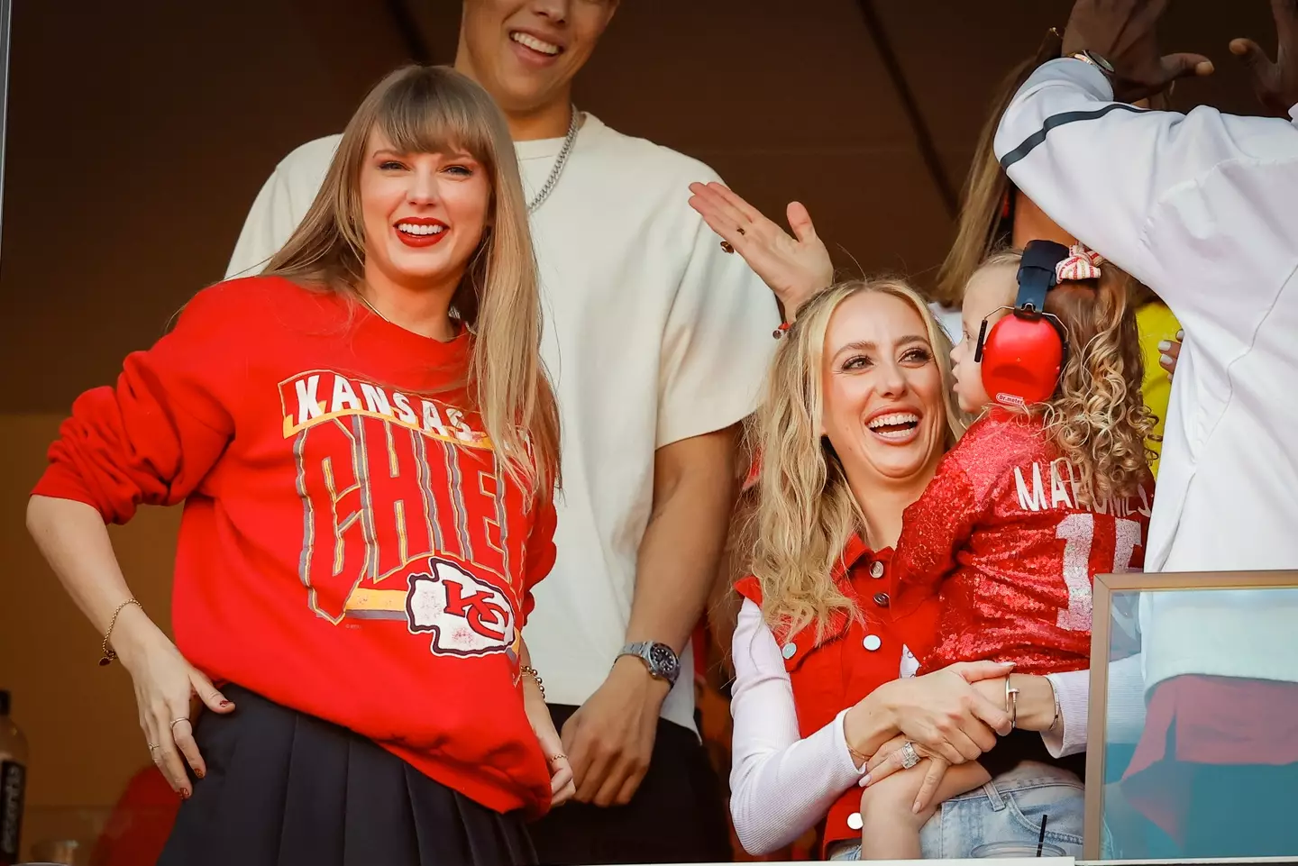 Taylor Swift at a Chiefs game.