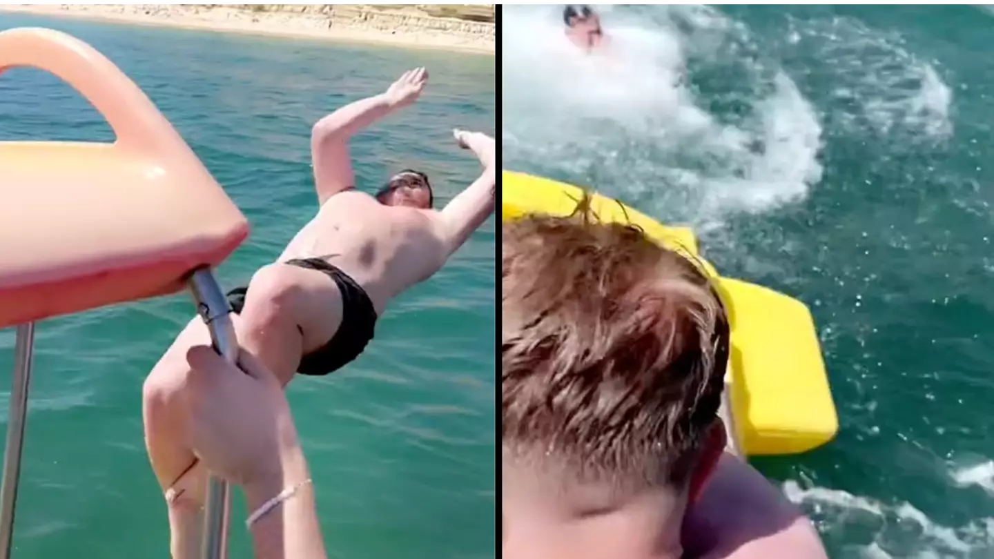 Lads Capsize Pedalo On Holiday And Lose All Their Possessions