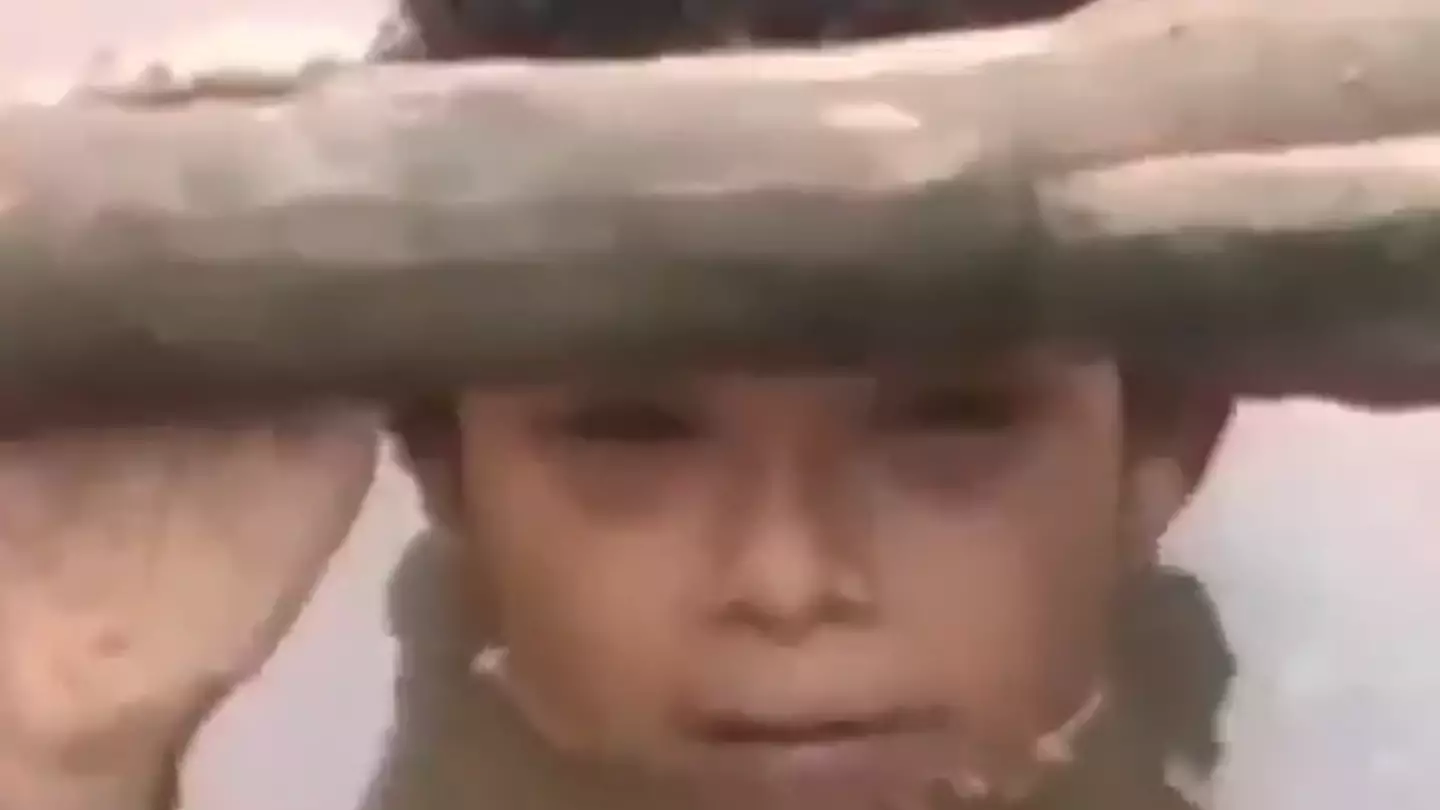 Haunting TV footage showed girl whose eyes turned black after being trapped in volcanic mudflow for 60 hours