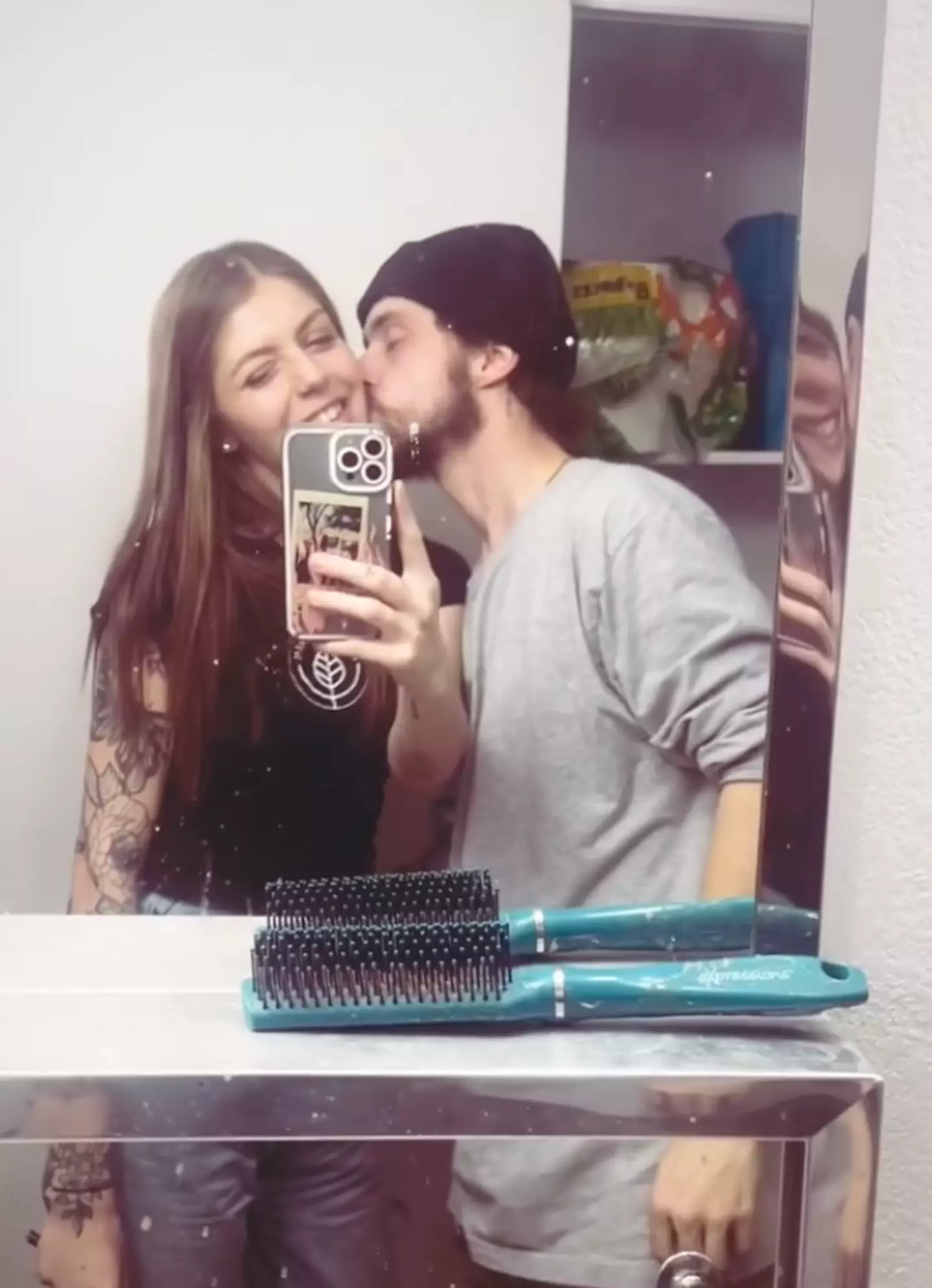 She wasn't too pleased with the wedding snaps. (Instagram/ budtender_jazz)