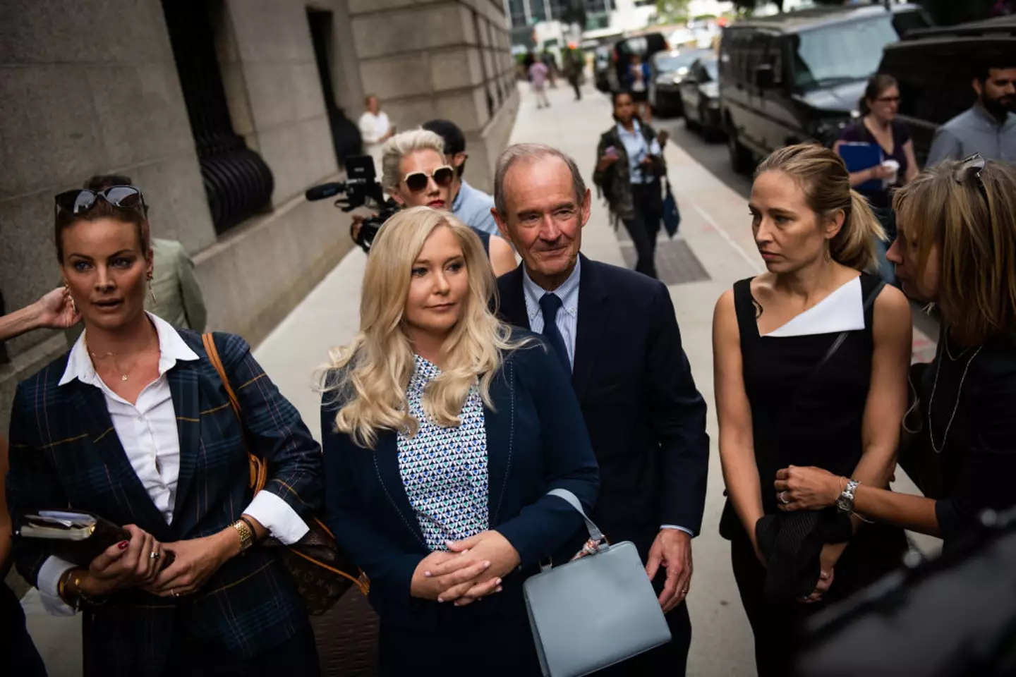 Giuffre became a central voice in speaking out against Epstein's crimes (Mark Kauzlarich/Bloomberg via Getty Images)