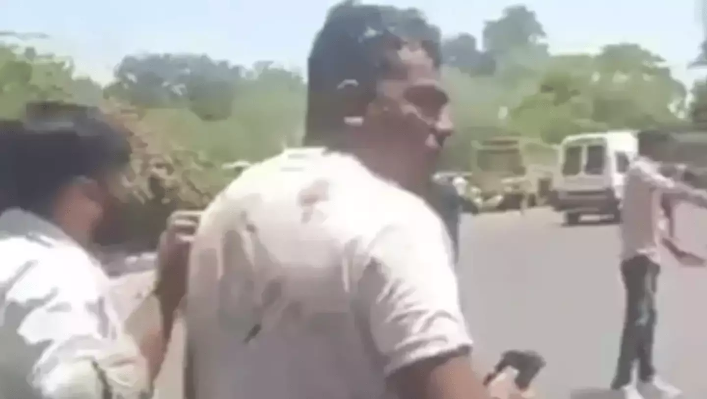 Ramesh was filmed walking away from the crash site (Republic)