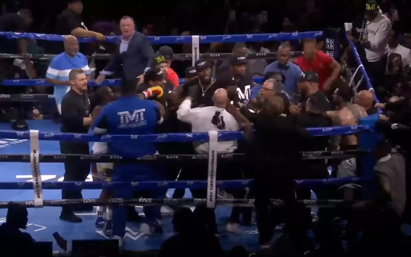 The post-match antics were more entertaining that the fight itself.