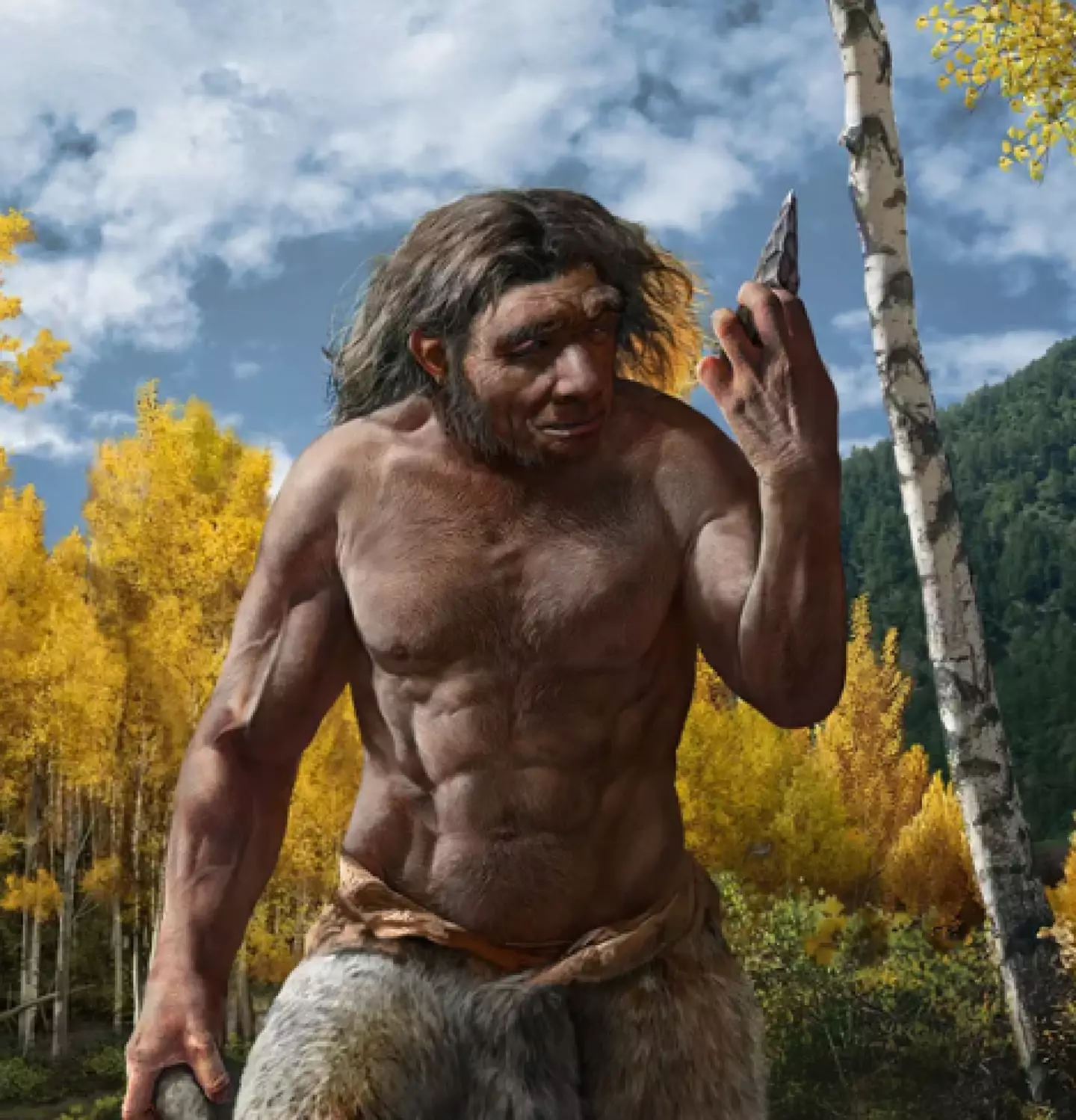 A reconstructed image of the 'dragon man'. (Chuang Zhao/handout/PA)