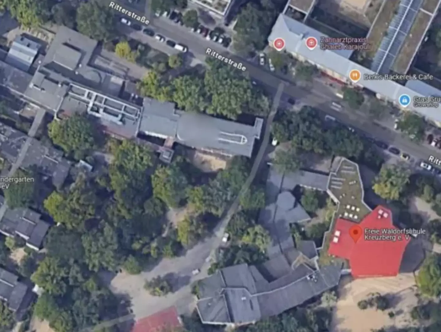 The painting was picked up on Google Maps. (Google)