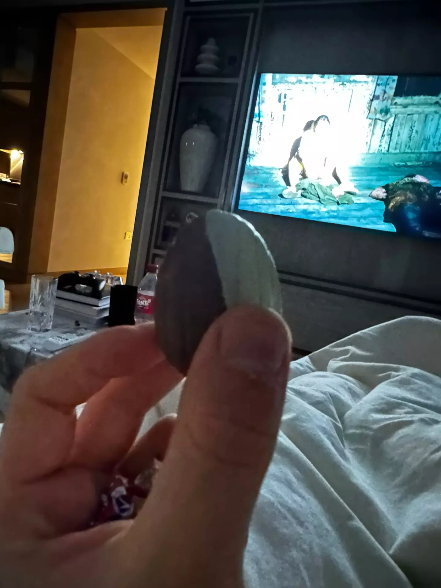 Roman Kemp brandished the valuable Creme Egg before eating it.