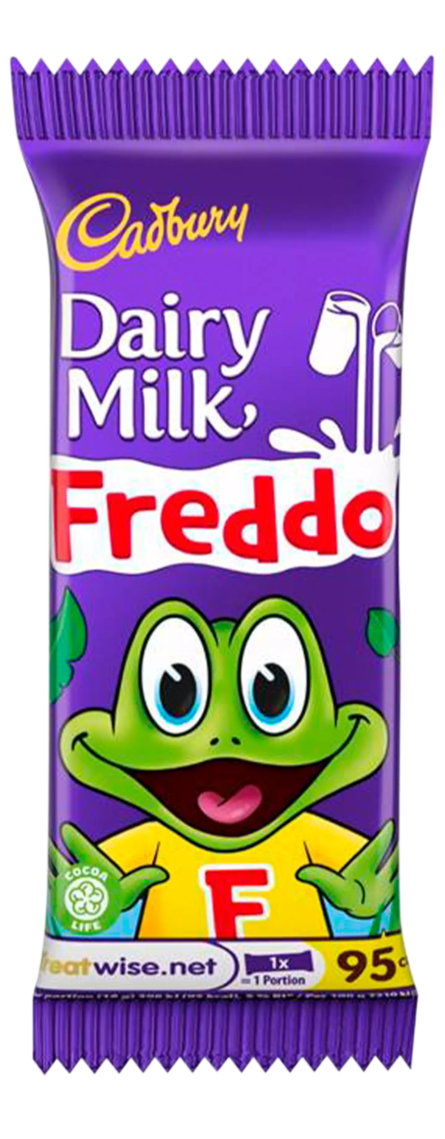 Cadbury's Freddo the Frog Dairy Milk bar is an epic snack.