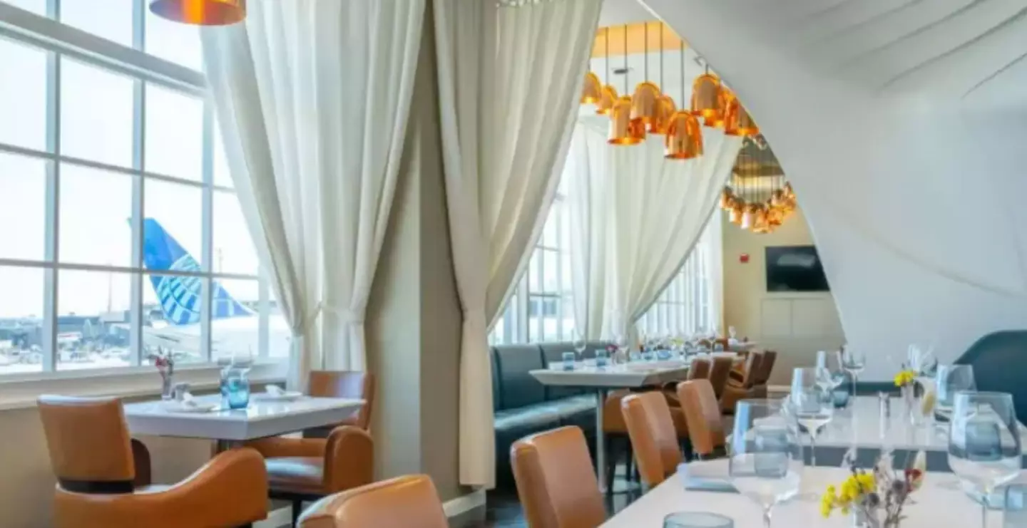 This restaurant is secretly hidden with Newark Airport.
