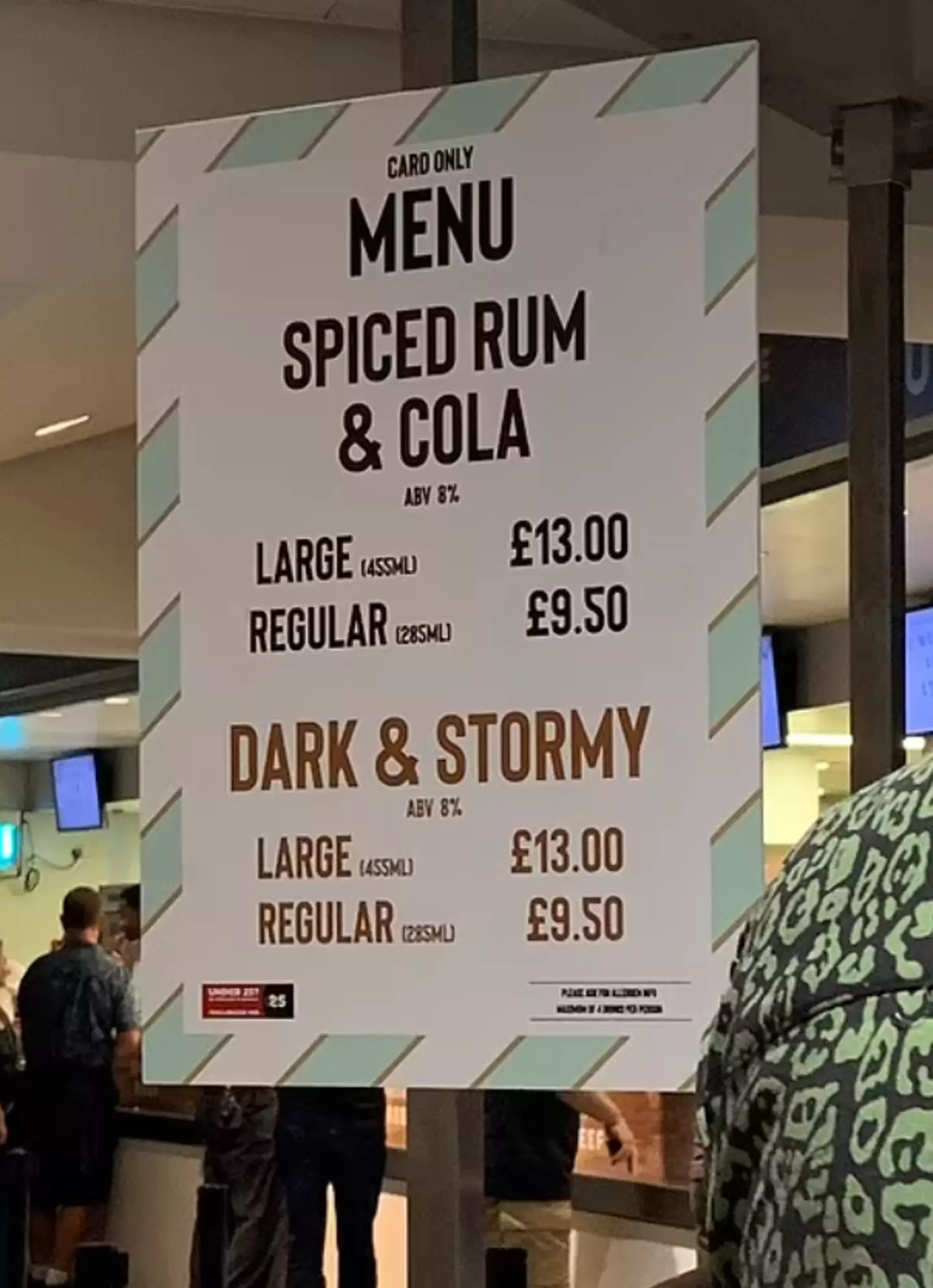 Some fans said they'd be staying sober to avoid the prices.