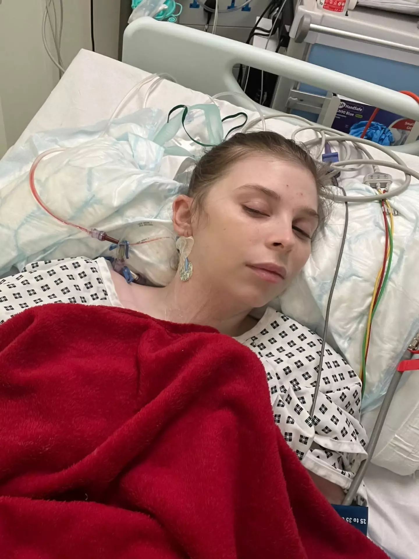 Charlotte put her SMA symptoms down to being 'bloated' (SWNS)