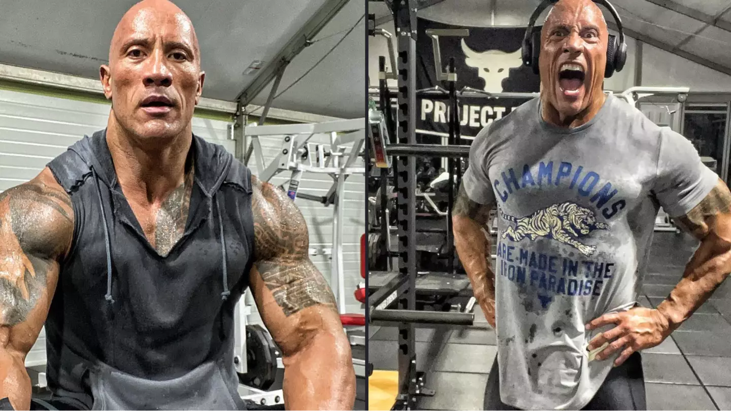 Dwayne Johnson explains why he wees in water bottles at the gym