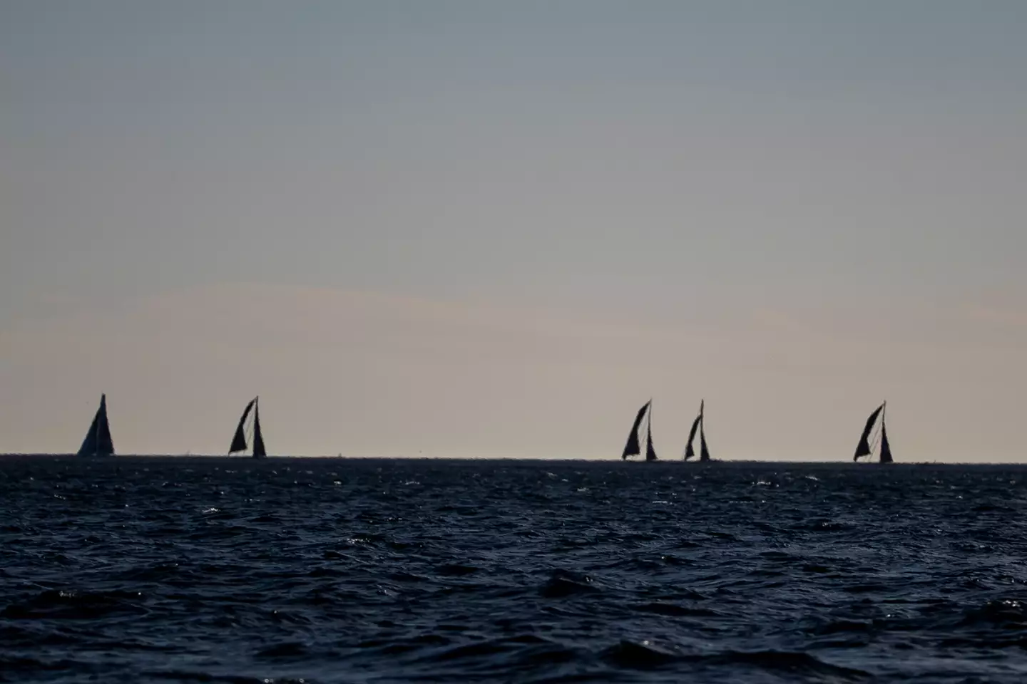 The boats collected up samples to be analysed.