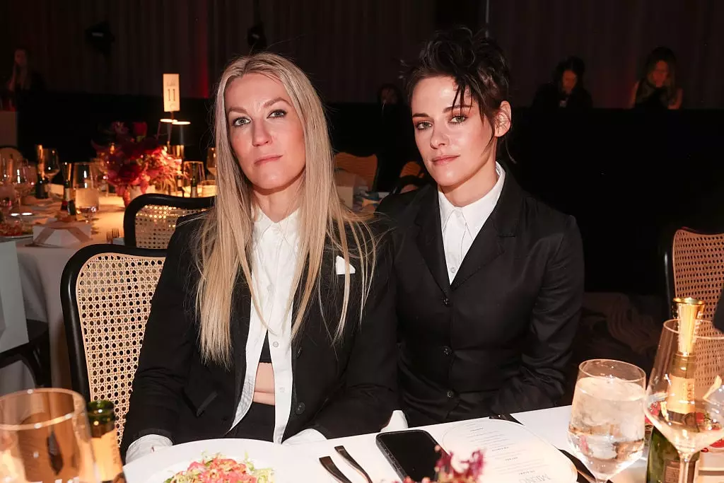 Stewart and her wife Dylan Meyer (Christopher Polk/WWD via Getty Images)