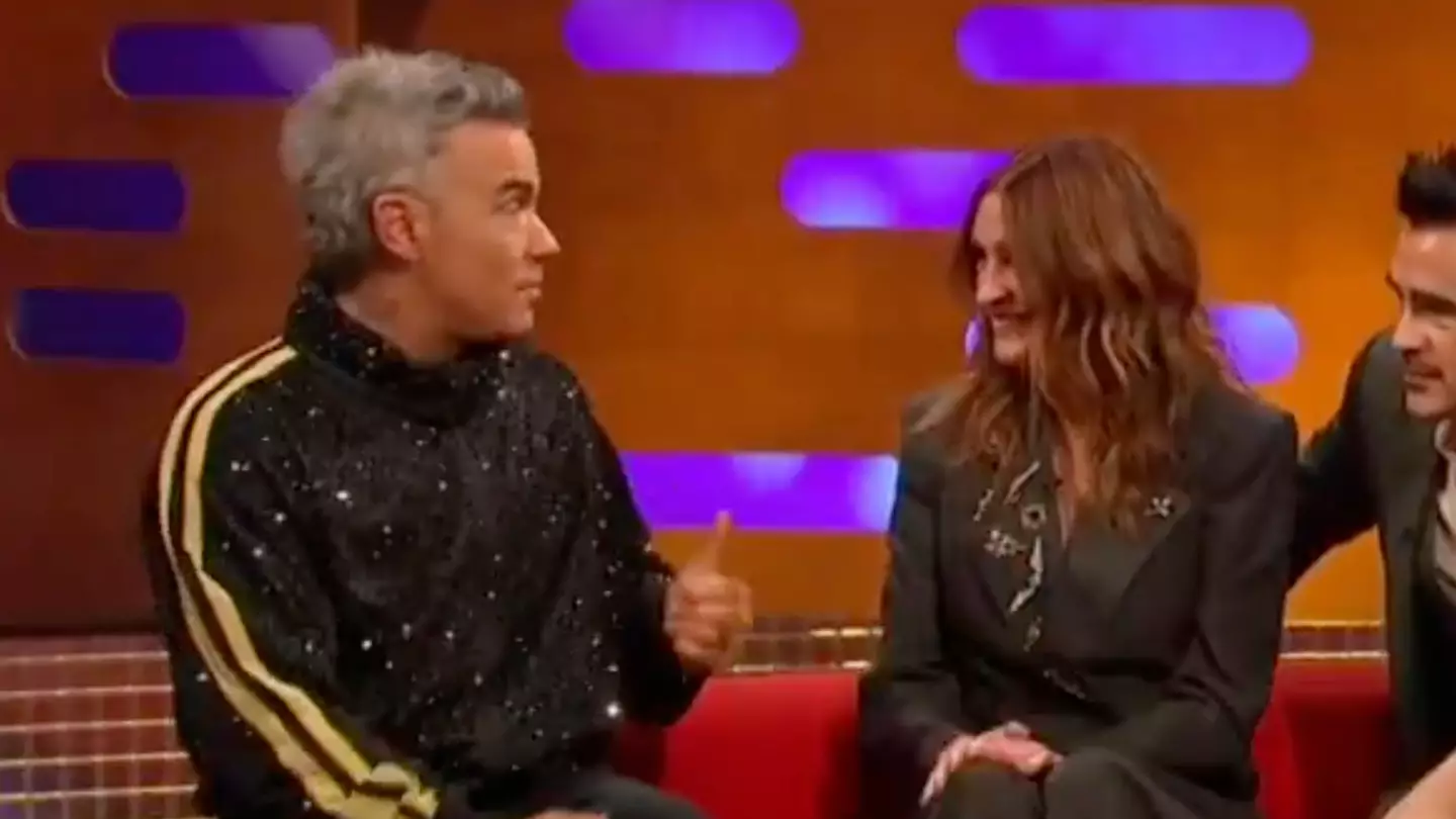 Robbie Williams' ‘prostitute’ admission leaves Julia Roberts completely speechless