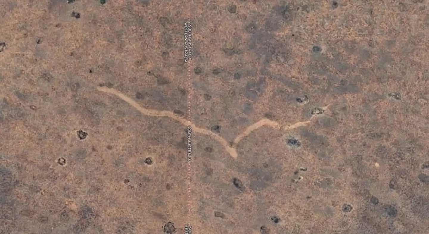 Satellite images of the Australian outback showed something very unexpected (Google)