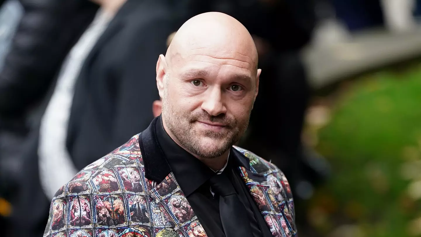 Tyson Fury wears suit with his own face on to Ricky Hatton funeral as close ups revealed