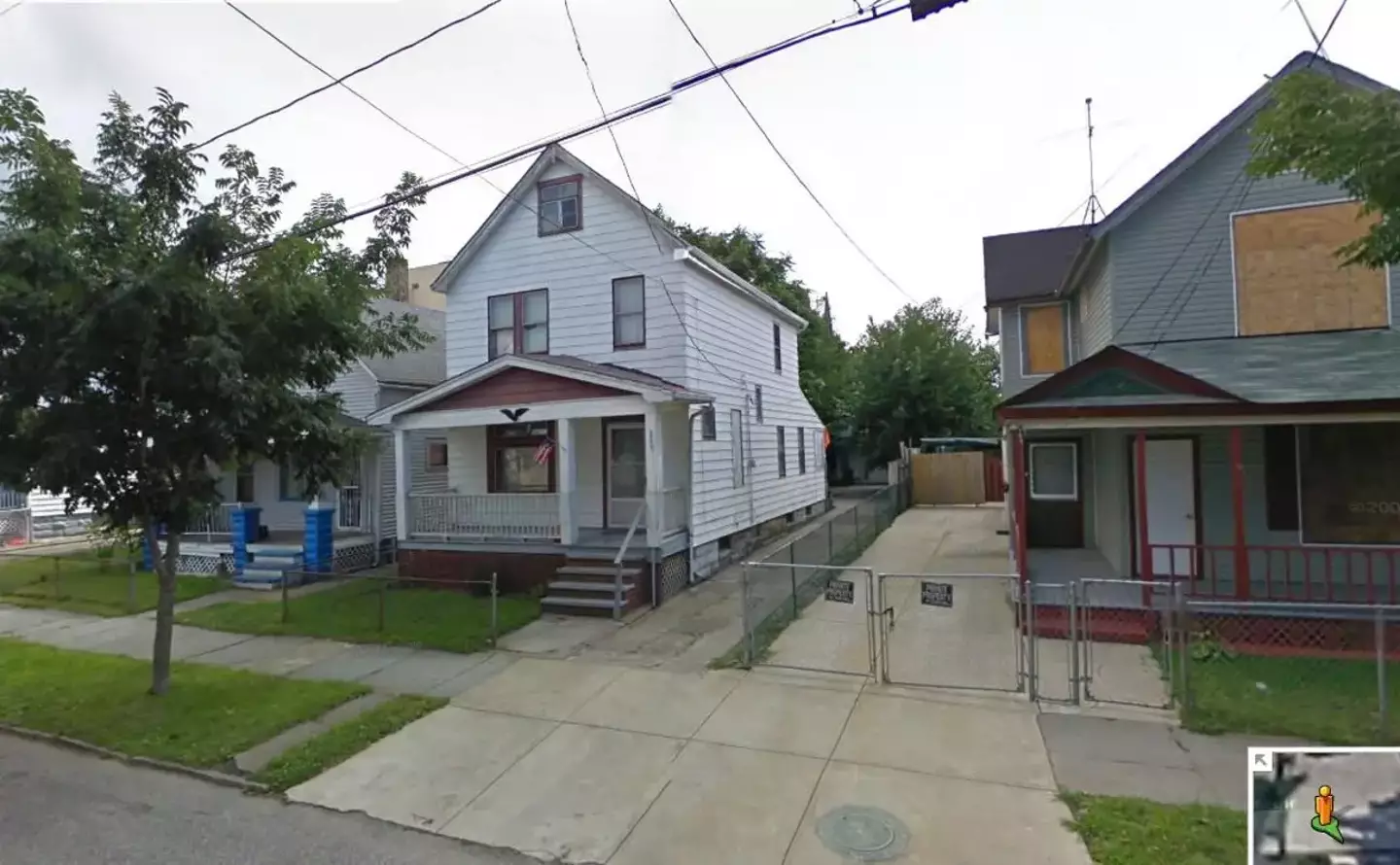 The house on Seymour Street before it was knocked down. (