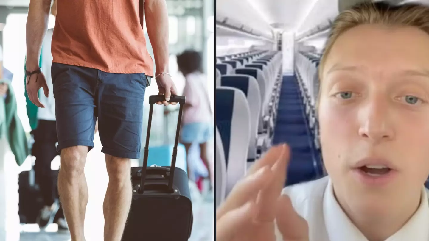 Flight attendant explains why you should always wear pants instead of shorts on a plane