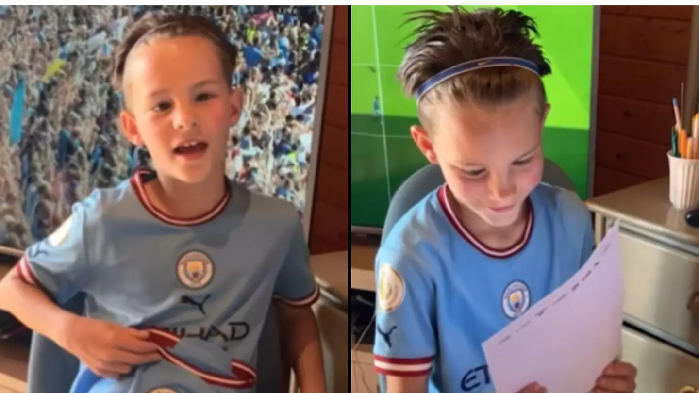 Visually-impaired boy says Jack Grealish signed shirt and braille letter has ‘made my decade’