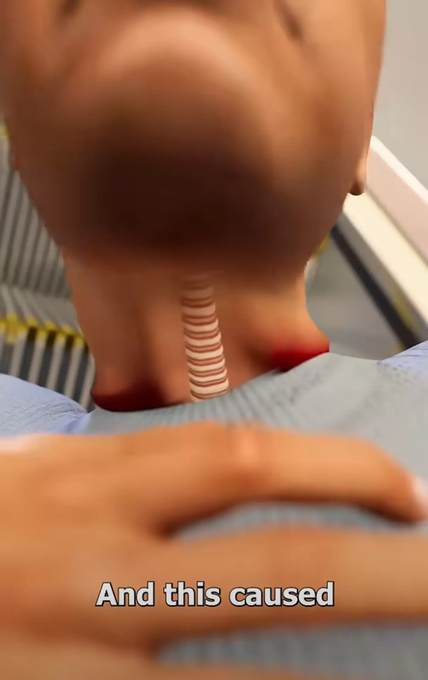 The force put on his throat by the shirt caused him to lose consciousness (YouTube/Zack D.Films)