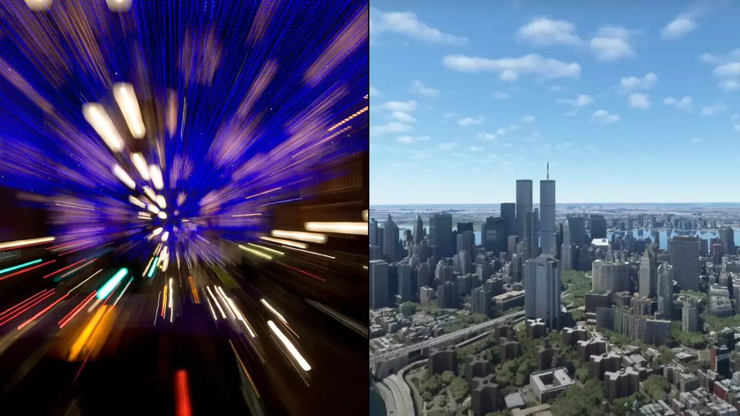 Simulation of a trip around Earth at the speed of light will completely blow you away