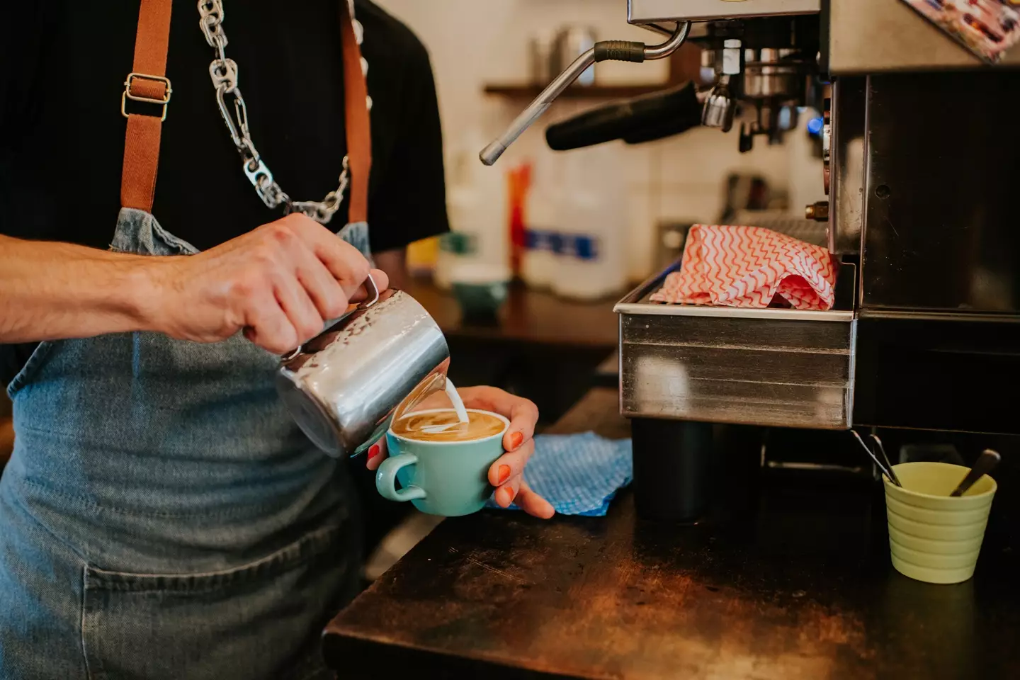 Even if your coffee tastes bad, you'll have to keep it in the cup before throwing it away (Getty Stock)
