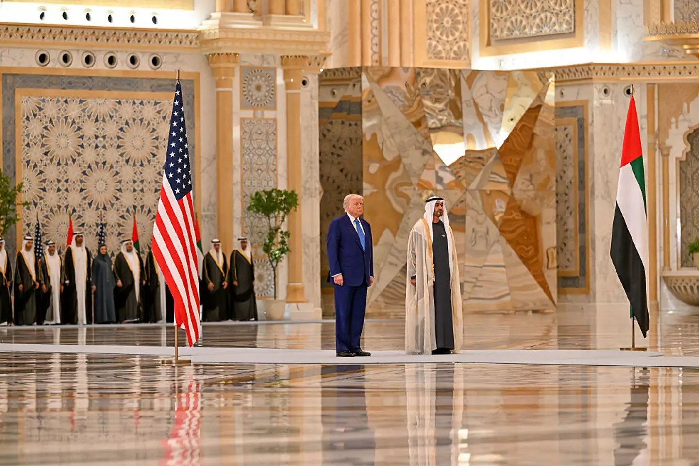 Trump has been on a visit to the UAE (Waleed Zein/Anadolu via Getty Images)