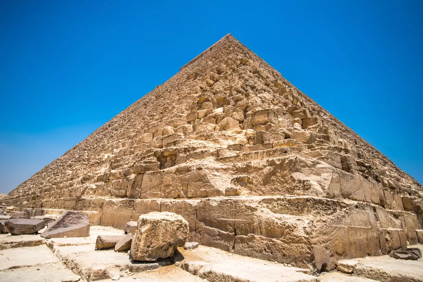 The pyramids at Giza have puzzled historians for centuries.