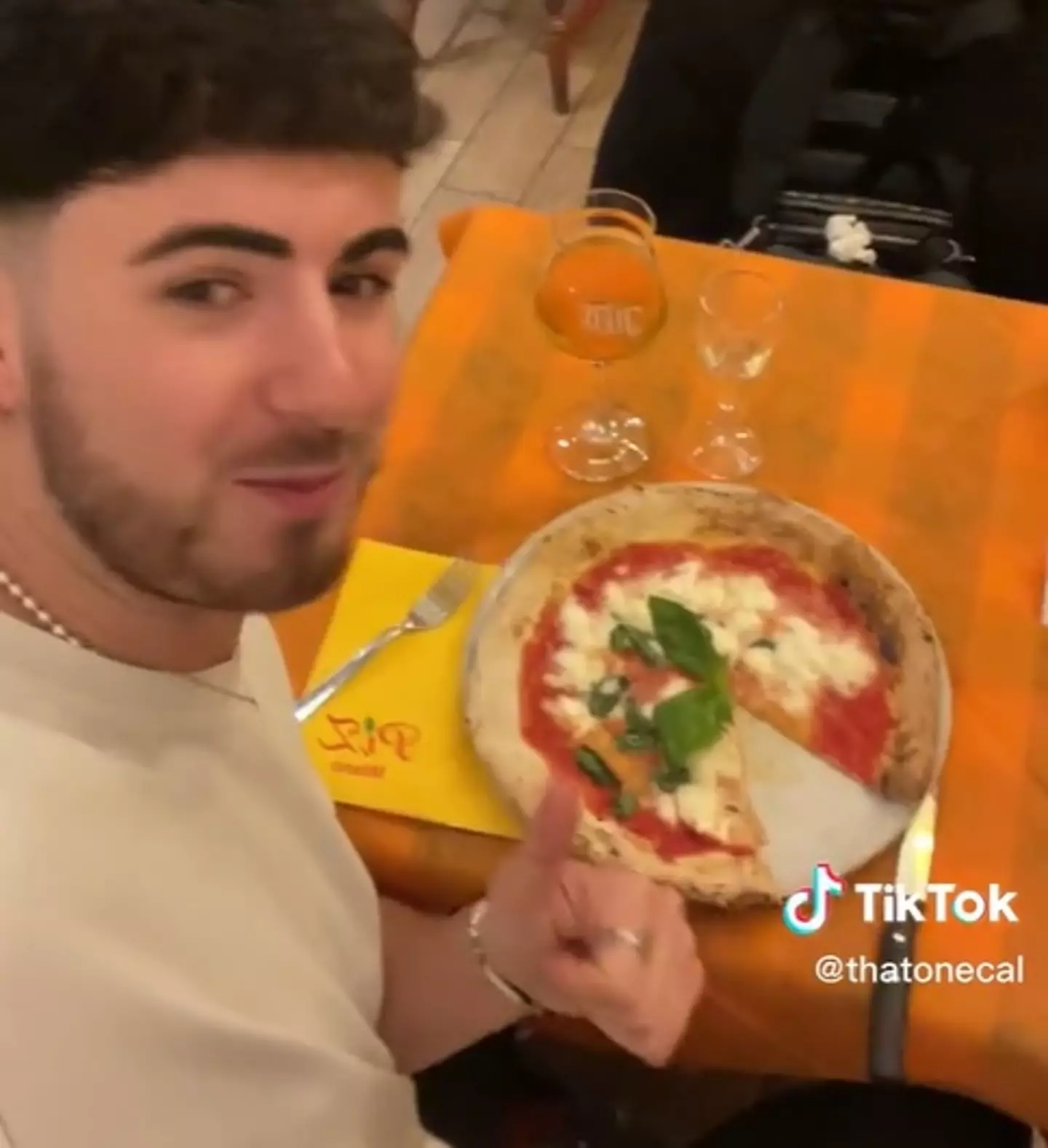 Callum flew to Italy and bought a pizza for less than the price of ordering a Dominos.