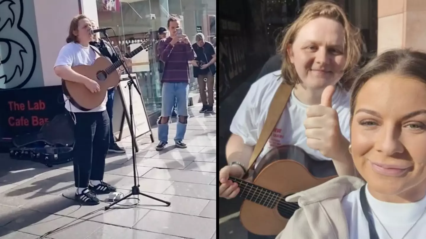 Lewis Capaldi surprises fans with impromptu busking session